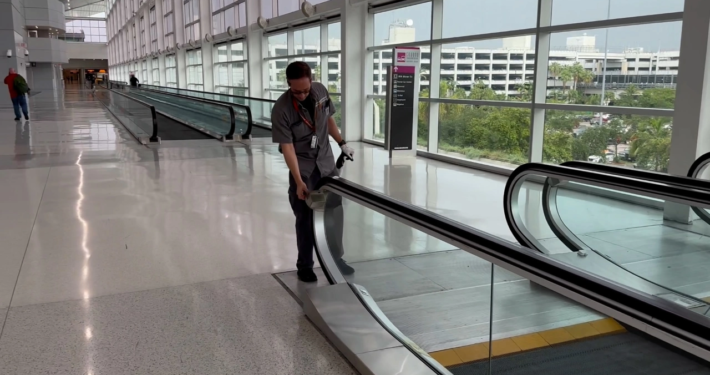 Moving walkways banner